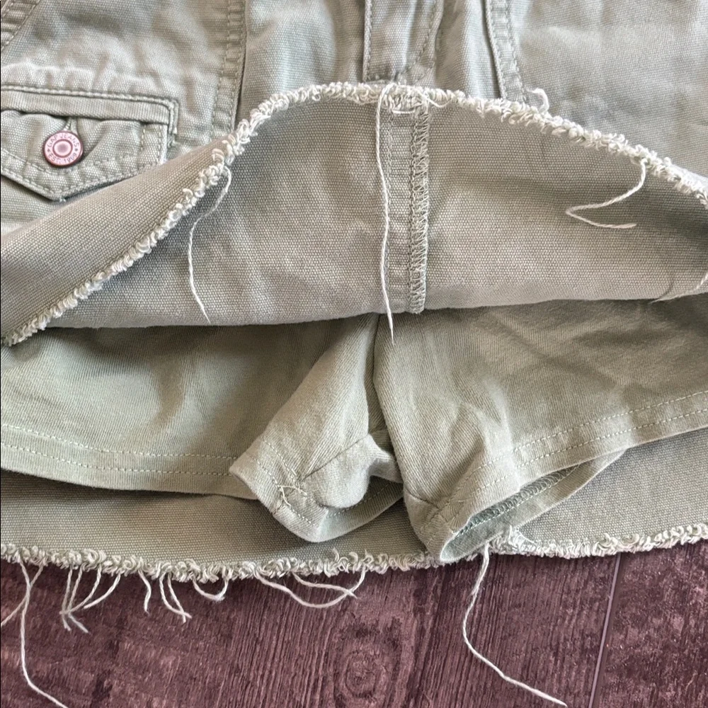 GAP Olive Green Girls Button-Front Skort & Oshkosh pink tops